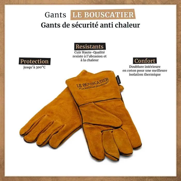 Gants anti-chaleur Le Bouscatier " Le bucheron provençal "