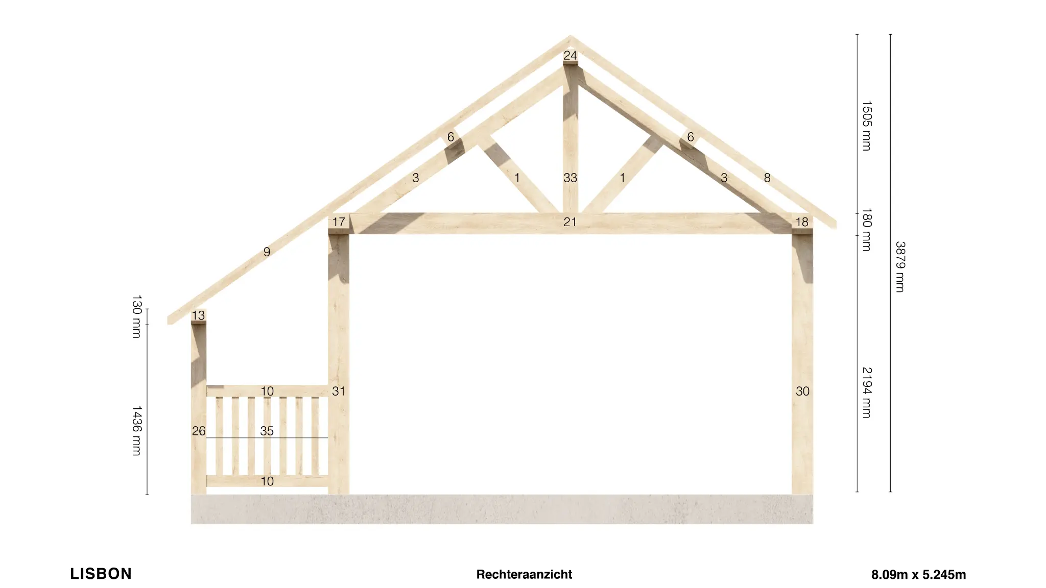 Lisbon My Wood Build Kit