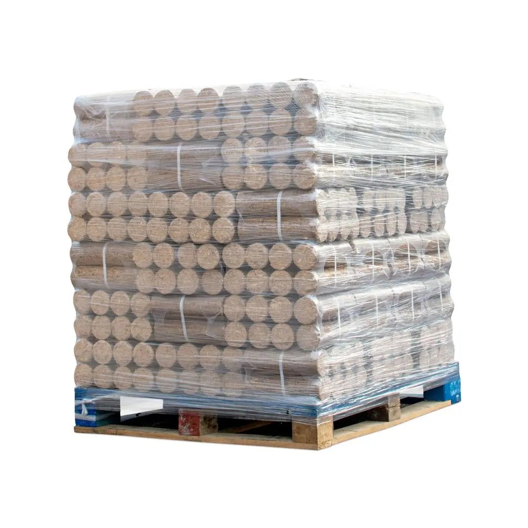 1000kgs de buches compressées, bois de chauffage densifié pour poêle à bois et cheminée Le Bouscatier " Le bucheron provençal "