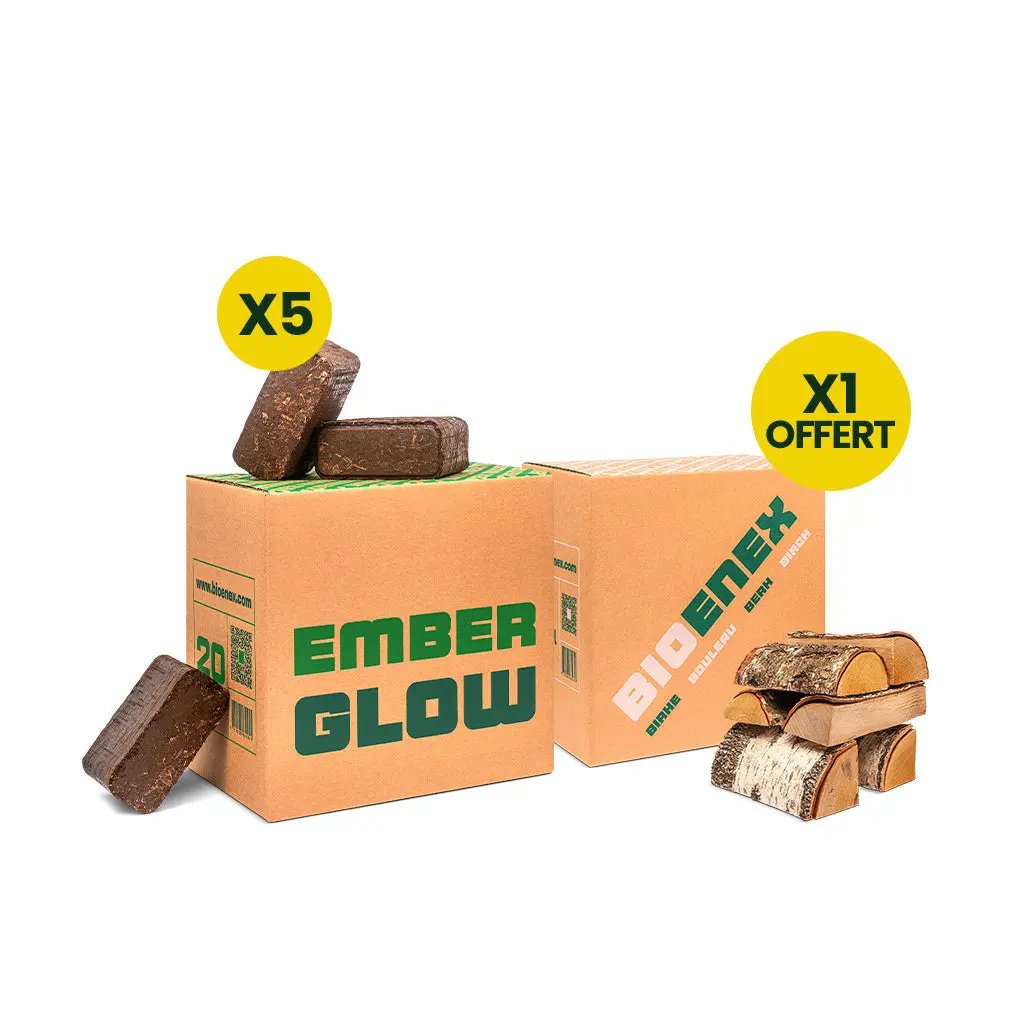Briquettes de nuit Emberglow Bioenex France