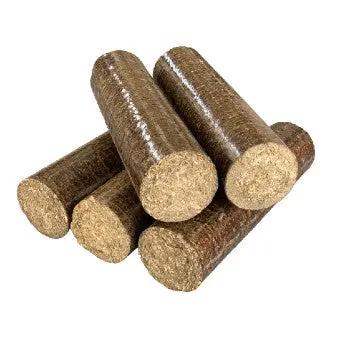 BÛCHES COMPRESSÉES 100% FEUILLUS – PALETTE DE 1040KG Poussière-bois-de-chauffage