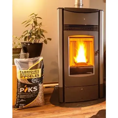 PIKS Granulés de bois - 15 kg - DINplus Poussière-bois-de-chauffage