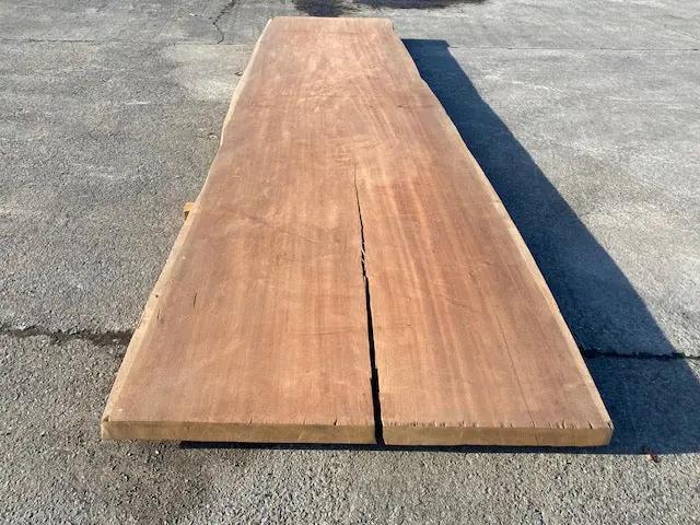 Planche en tronc d'Afrormosia – 4230 x 1210 x 80 mm – Geschuurd My Wood Build Kit