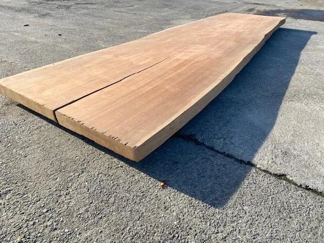 Planche en tronc d'Afrormosia – 4230 x 1210 x 80 mm – Geschuurd My Wood Build Kit