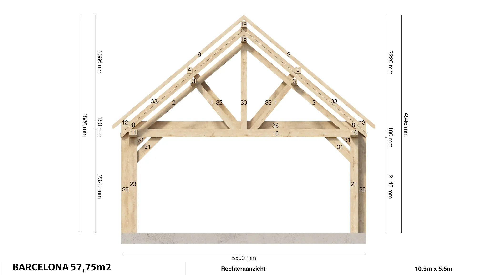 Barcelona My Wood Build Kit