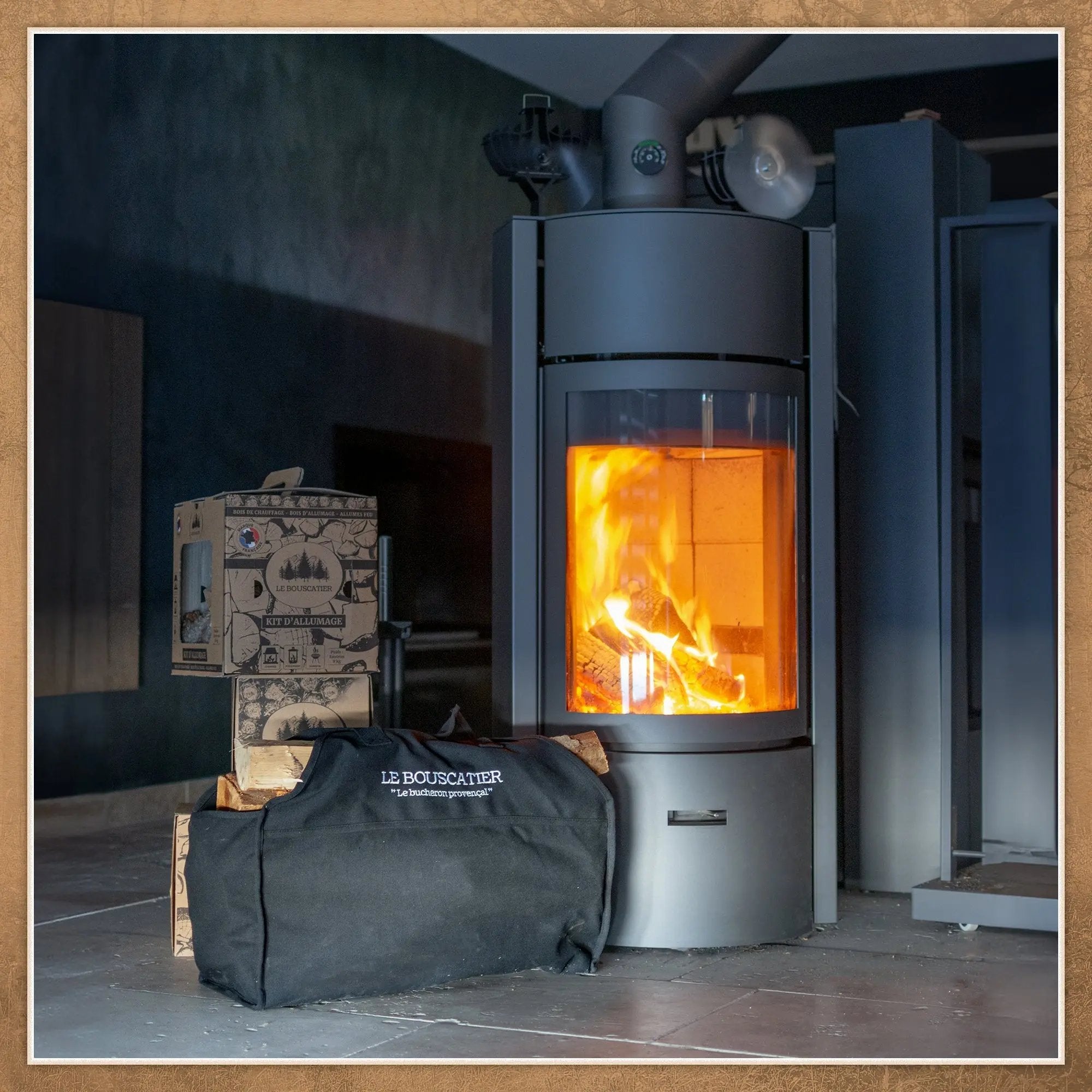 Sac à bûches - 50 L Le Bouscatier " Le bucheron provençal "