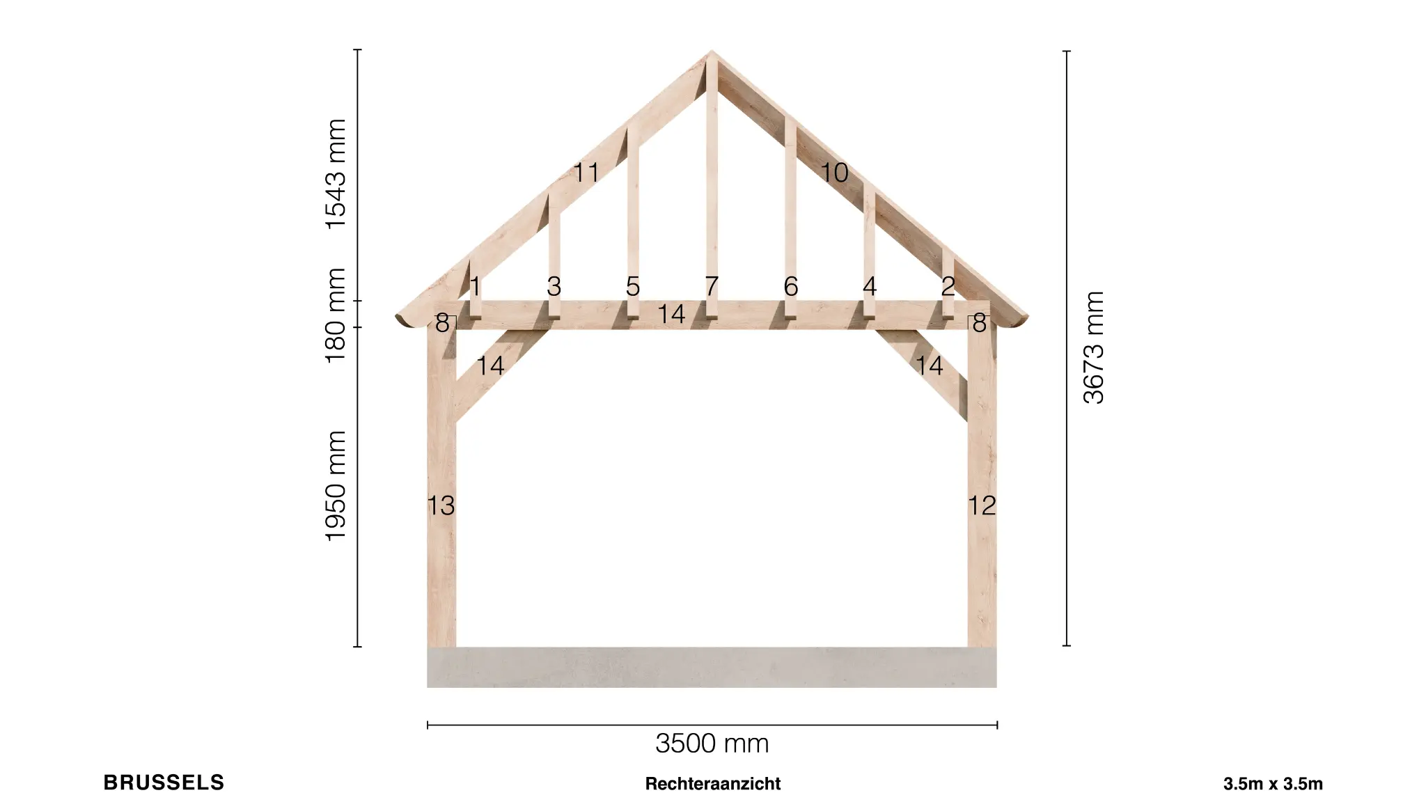 Brussels My Wood Build Kit
