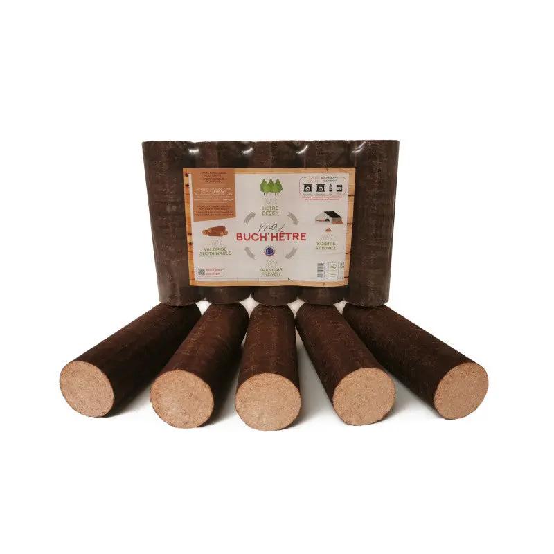 Bûches compressées 100% hêtre - Palette de 1040kg Ma boutique