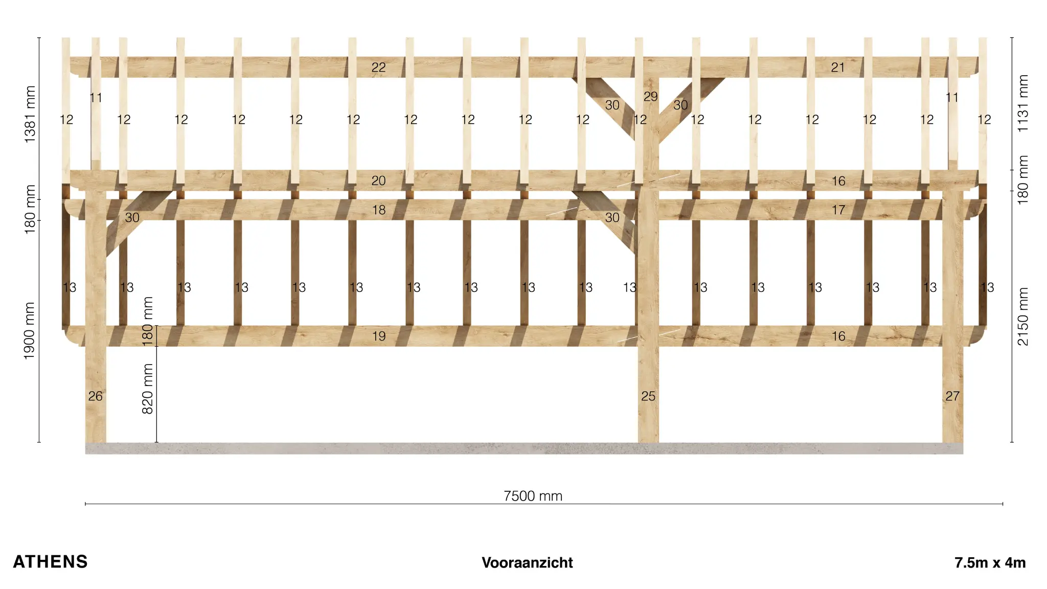 Athens My Wood Build Kit