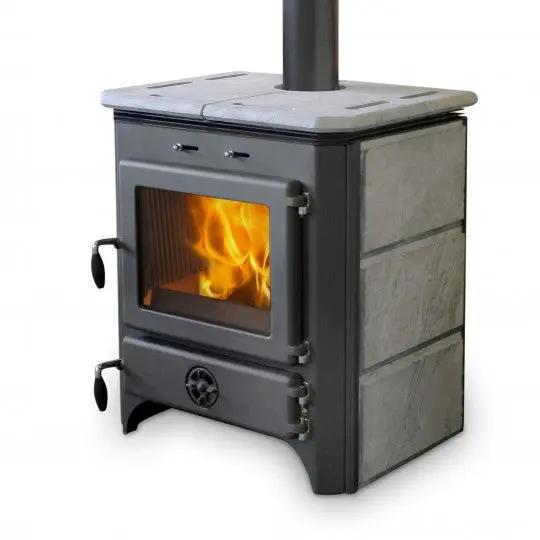 Poêle à bois Vulkan 14kW Poussière-bois-de-chauffage