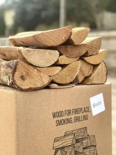 Bouleau 660kg Bois de chauffage et barbecue Poussière-bois-de-chauffage