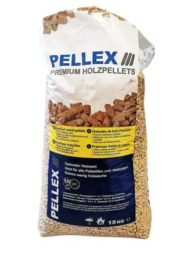 Premium pellets de bois combustible chauffage chaudière sac 15kg A1 Poussière-bois-de-chauffage