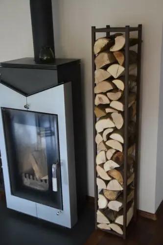 Étagère à bois de cheminée Poêle Étagère à bois de poêle Étagère à bois de chauffage STAB Poussière-bois-de-chauffage