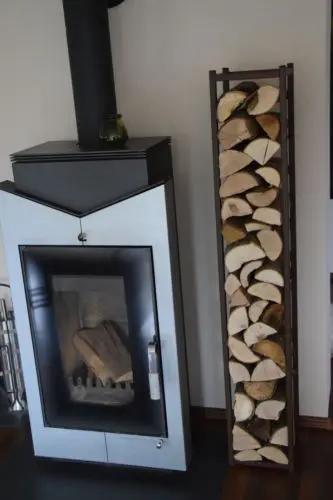 Étagère à bois de cheminée Poêle Étagère à bois de poêle Étagère à bois de chauffage STAB Poussière-bois-de-chauffage