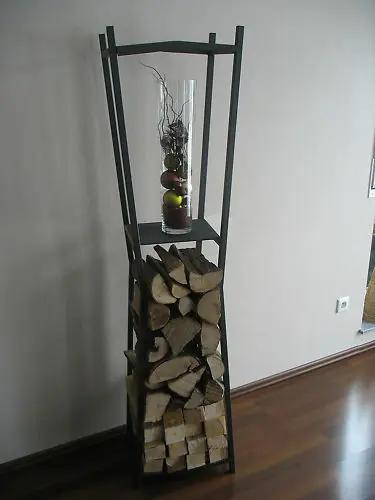 Étagère à bois de chauffage Étagère à bois pour poêle à bois TAILLE Poussière-bois-de-chauffage