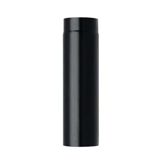 Tuyau de fumée noir 130 mm 50 cm Poussière-bois-de-chauffage