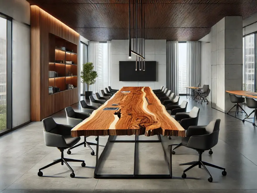 Planche en tronc de Chêne – 2980 x 660 x 55 mm – Ponçé My Wood Build Kit