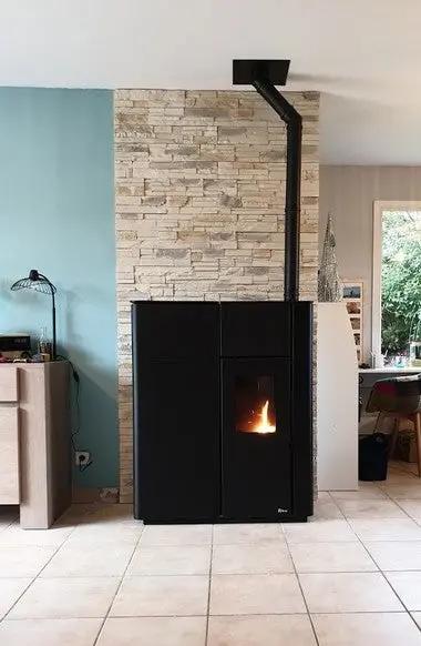 poêle MYA Poussiere-bois-de-chauffage