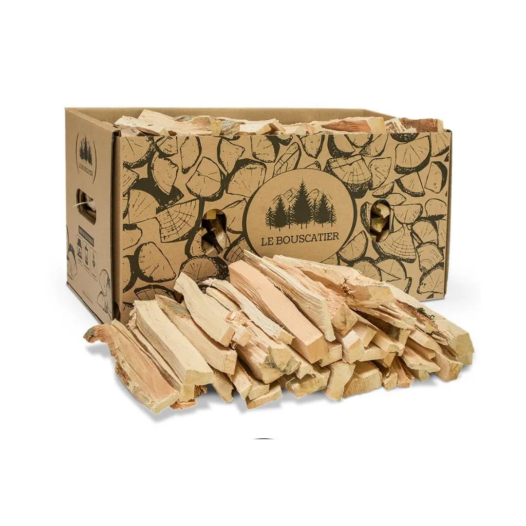 PACK - Brasero Lou Provençau + tablier + paire de gants + bois d'allumage + allume-feu Le Bouscatier " Le bucheron provençal "