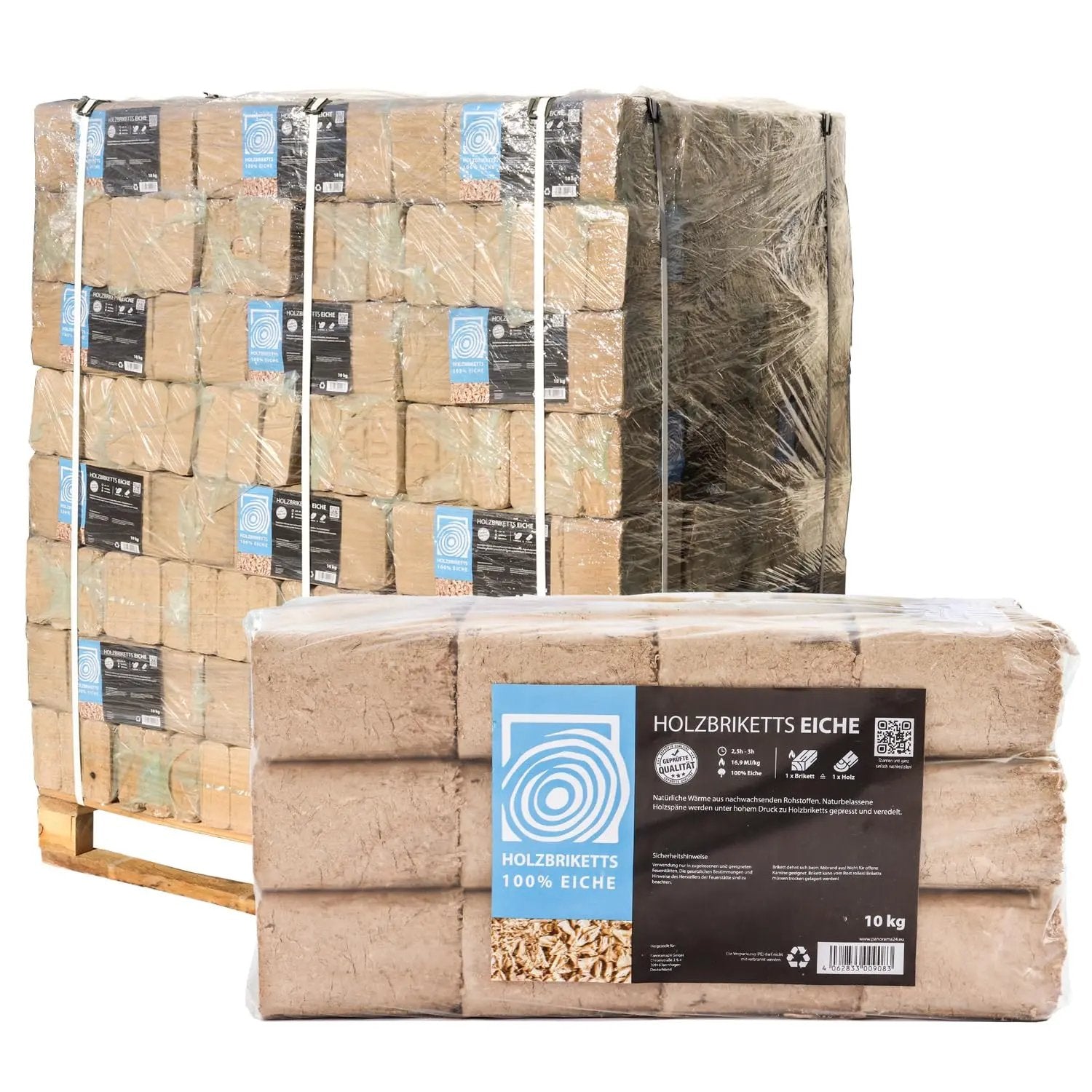 Briquettes de coques de tournesol Cheminée RUF 800 kg|66x12kg Poussière-bois-de-chauffage