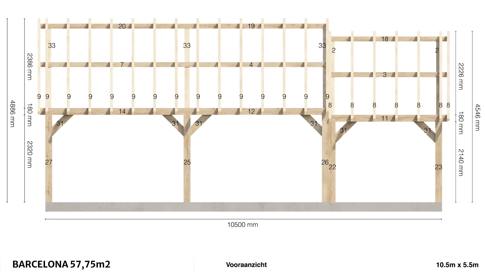 Barcelona My Wood Build Kit