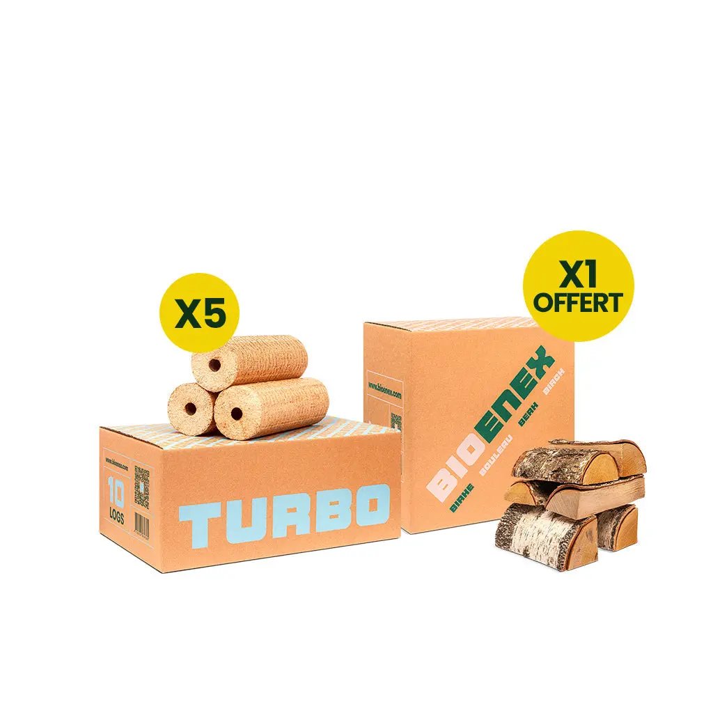 Bûches de bois densifié Turbo Bioenex France