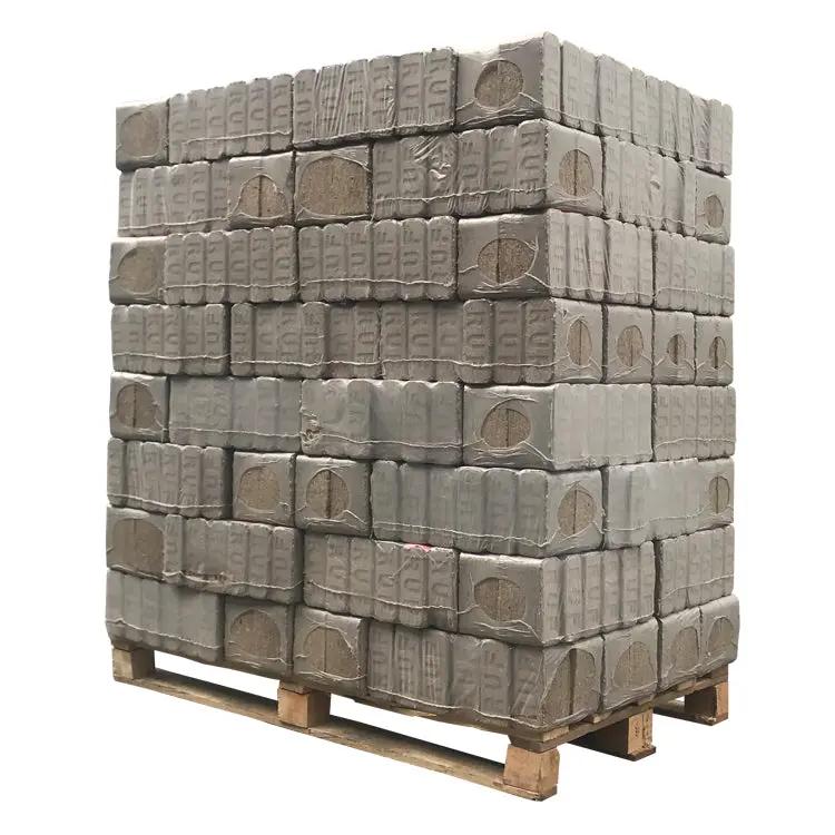 Briquettes de lin Cheminée Poêle 960kg Poussière-bois-de-chauffage