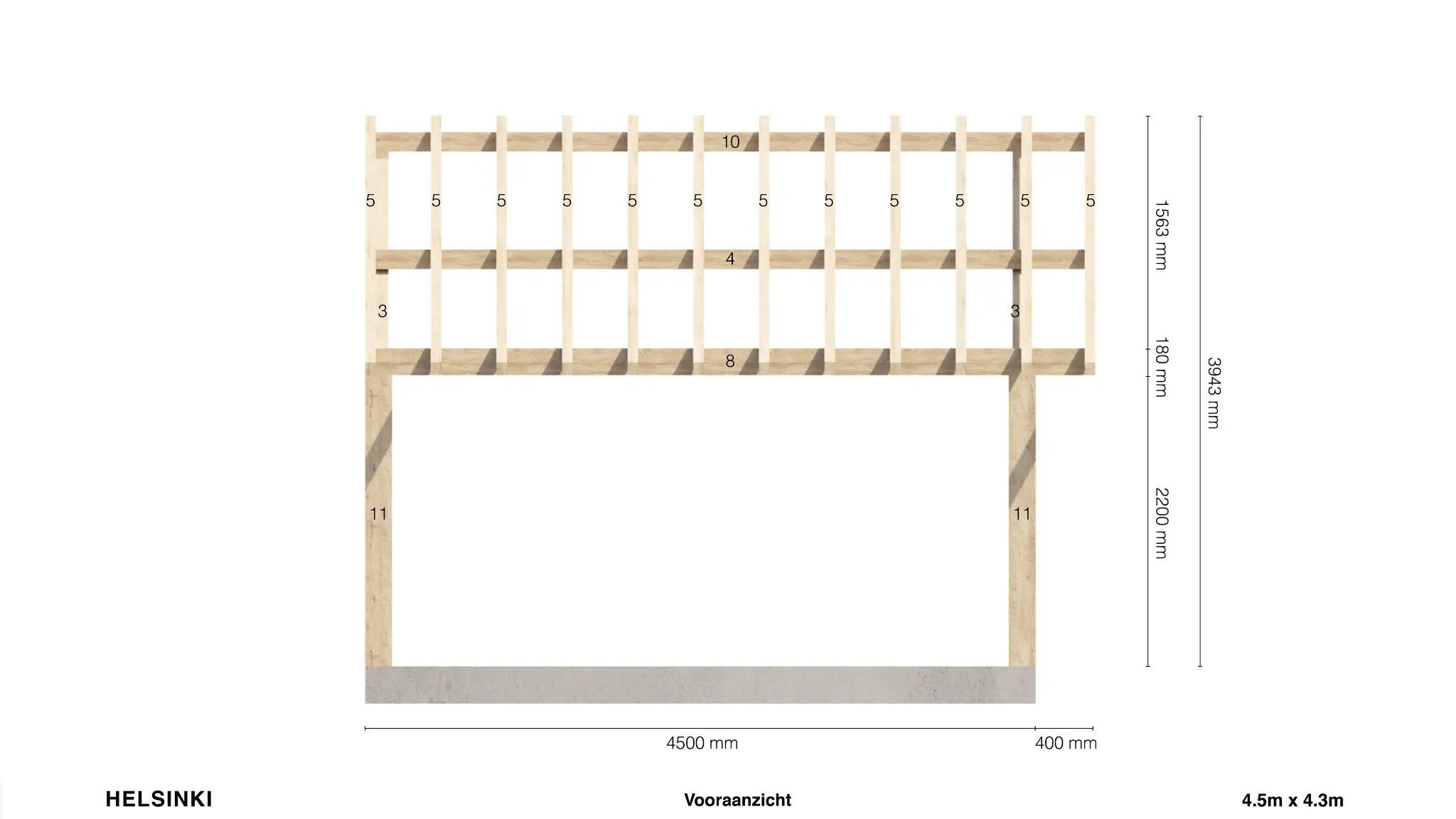 Helsinki My Wood Build Kit