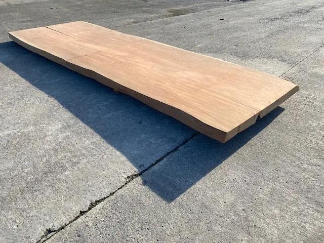 Planche en tronc d'Afrormosia – 4230 x 1210 x 80 mm – Geschuurd My Wood Build Kit