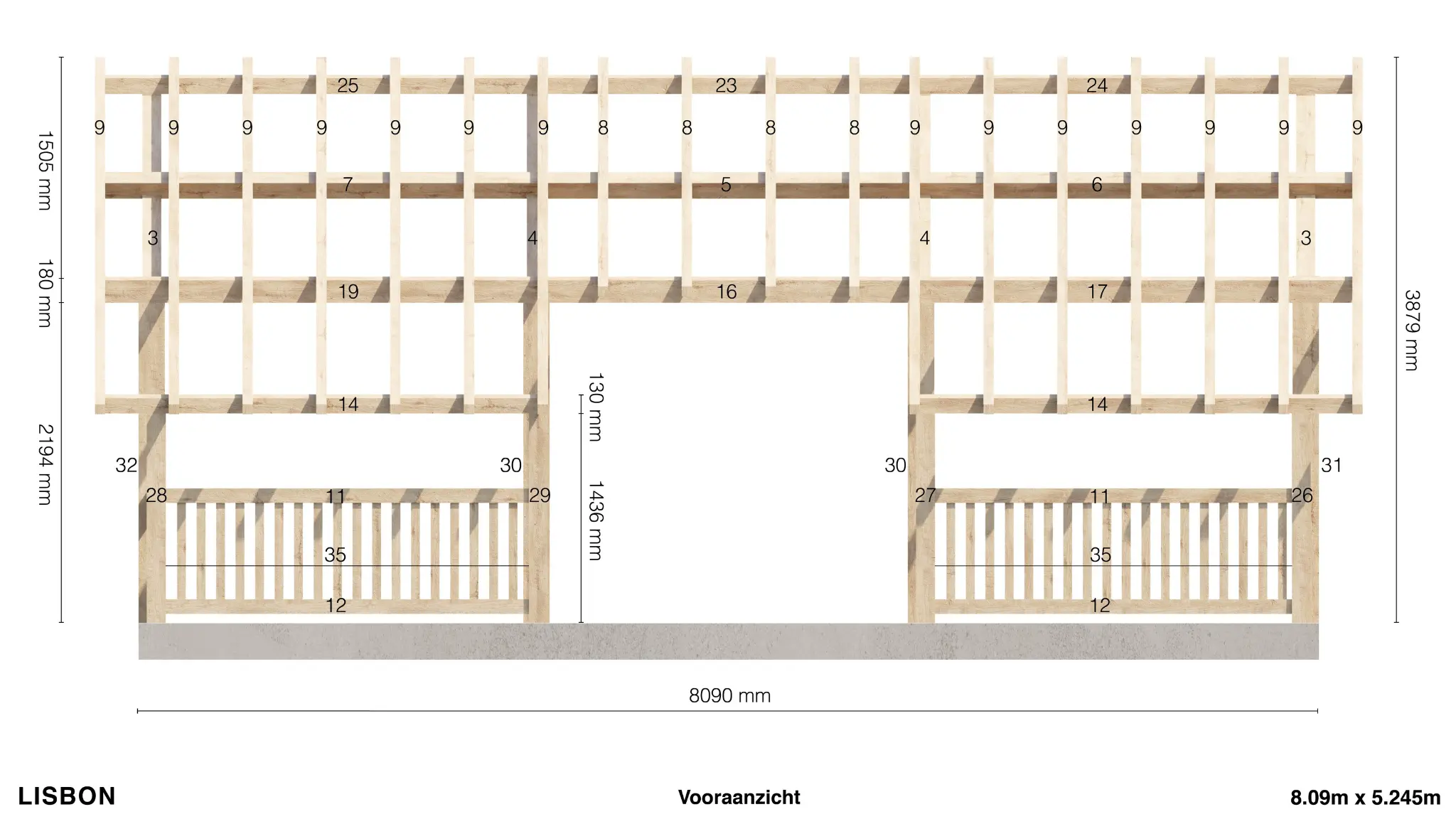 Lisbon My Wood Build Kit