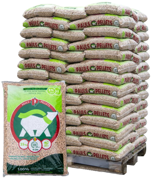 Granulés de bois PAULS Pellets 70 sacs-1050kg Ma boutique