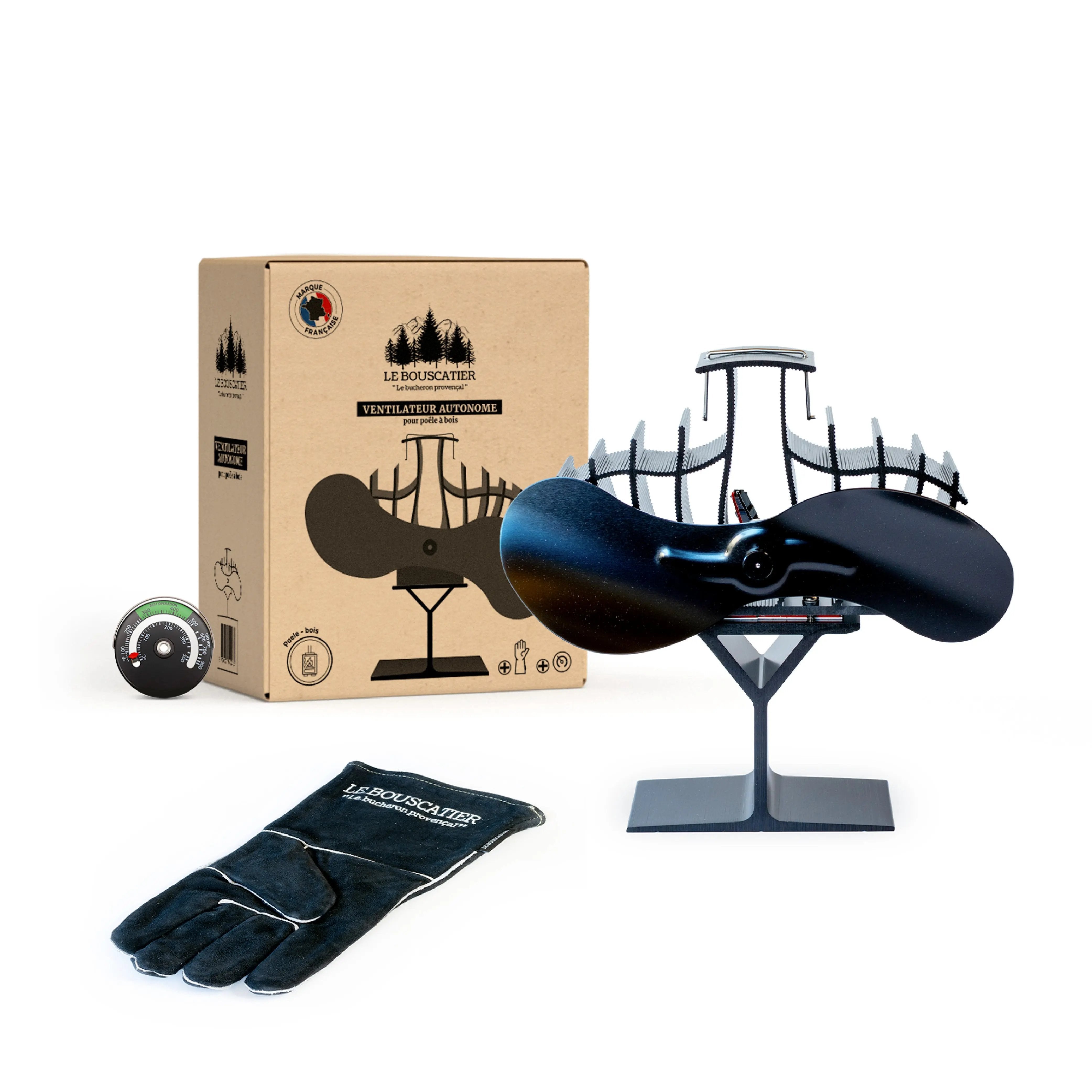 Ventilateur de poêle à bois Le Bouscatier " Le bucheron provençal "