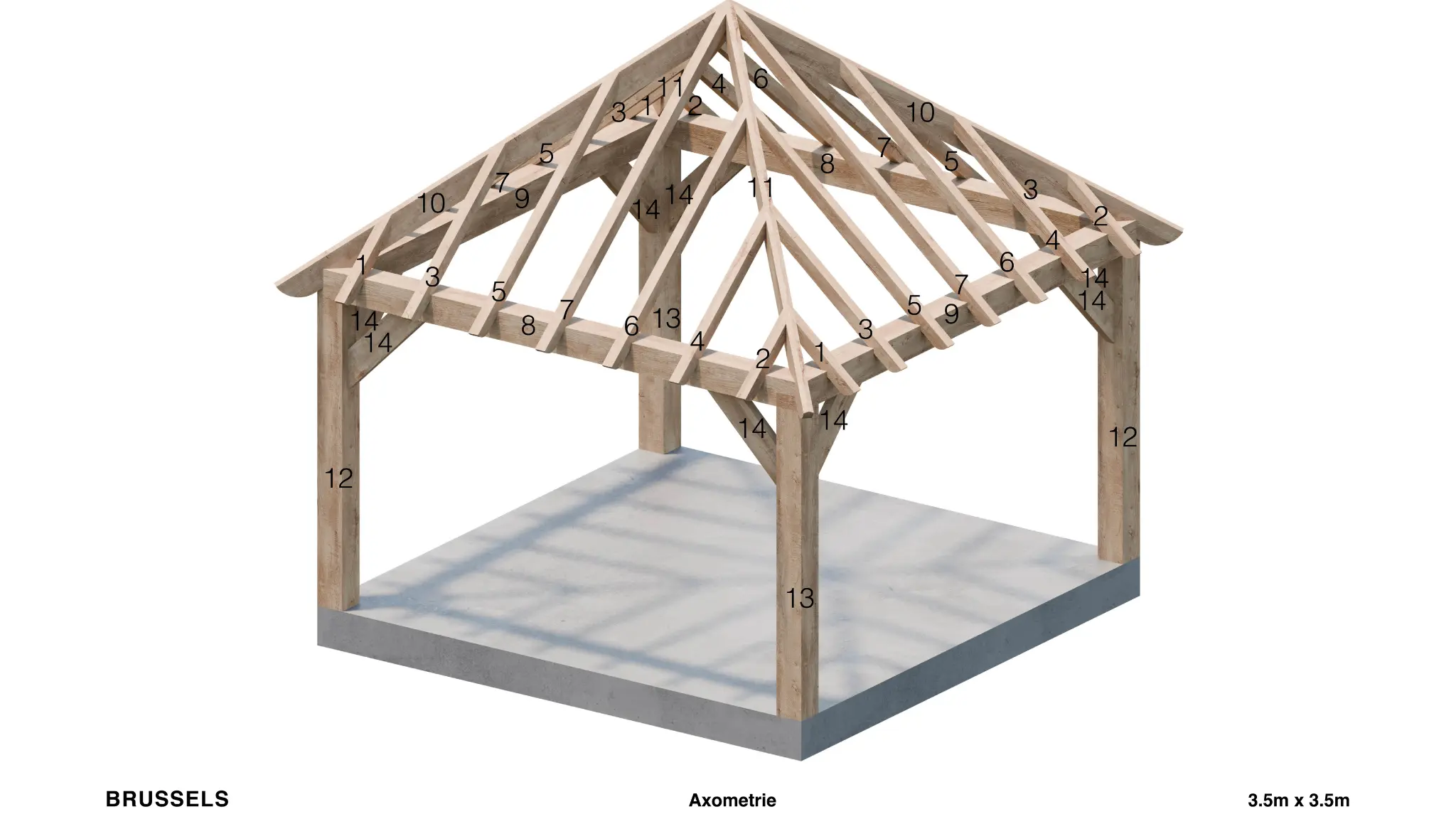 Brussels My Wood Build Kit