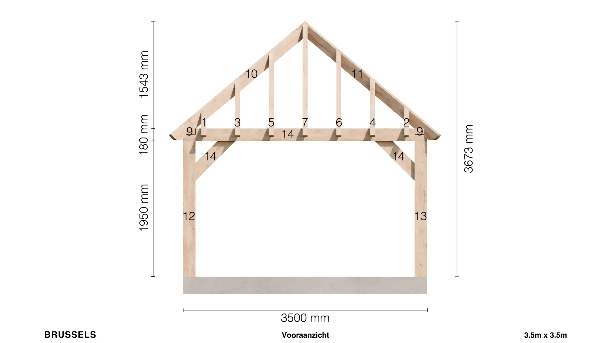 Brussels My Wood Build Kit