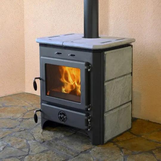 Poêle à bois Vulkan 14kW Poussière-bois-de-chauffage