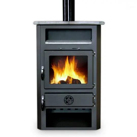 Poêle à bois avec chaudière MBS Thermo In Poussière-bois-de-chauffage