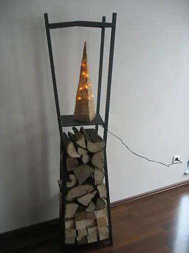 Étagère à bois de chauffage Étagère à bois pour poêle à bois TAILLE Poussière-bois-de-chauffage