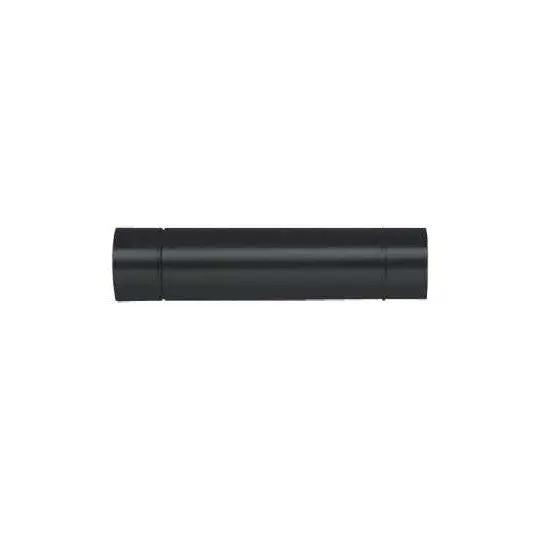 Tuyau de fumée 120 mm noir 1m Poussière-bois-de-chauffage
